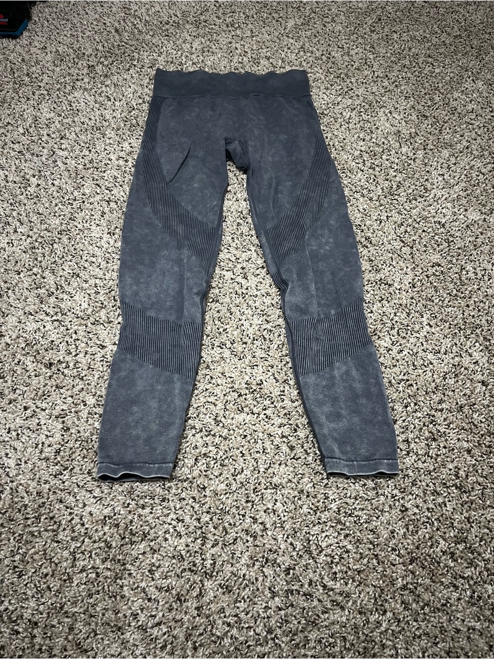 Victoria's Secret Seamless High-Waist Leggings in Washed Blue / Gray